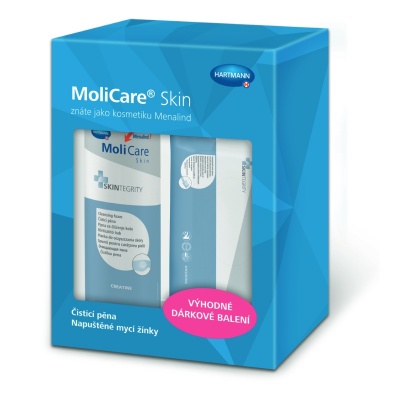 Výhodné balení MoliCare Skin čistící pěny a mycích žínek